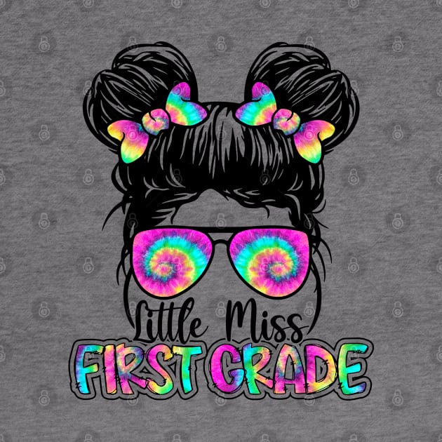 Little Miss First Grade Back To School Girls 1st Grade by Genie Designs